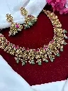 Regal Crimson Traditional Necklace N0015