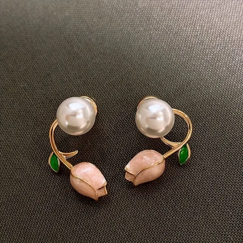 Pink Tulip Earring S0017