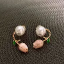 Pink Tulip Earring S0017