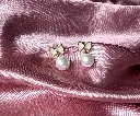 Bow Pearl Drop S0030