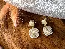 Square Mini Pearl Drop S0032