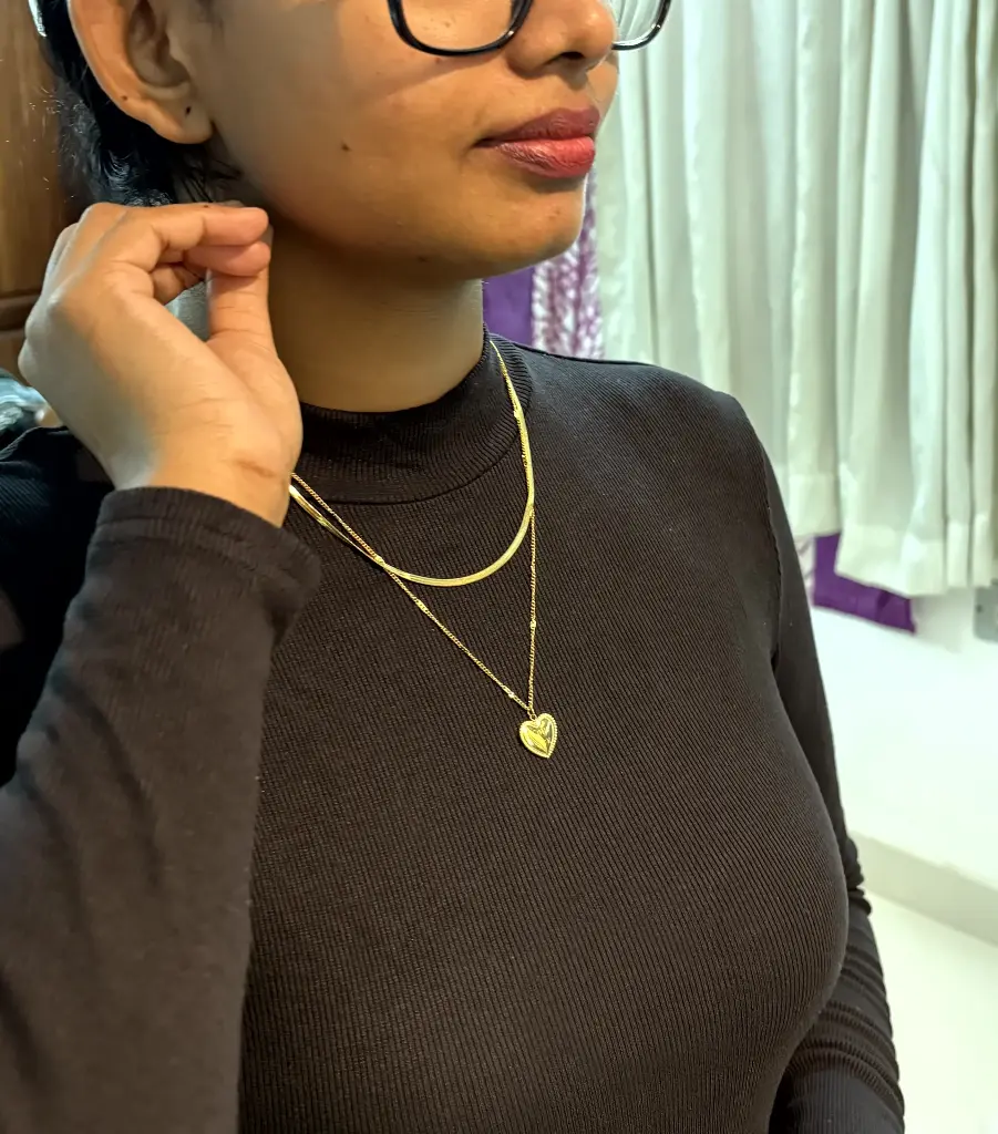 Layered Snake chain and love WC0001