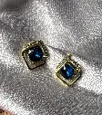 Blue Stone stud S0051