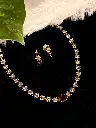 Ruby & Flower necklace N0037