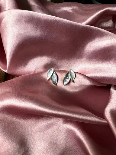 Silver Twin Leaf S0013