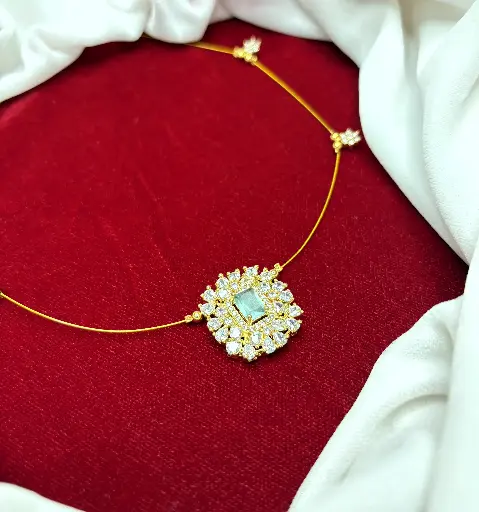 Sea Blue Invisible Necklace N0018