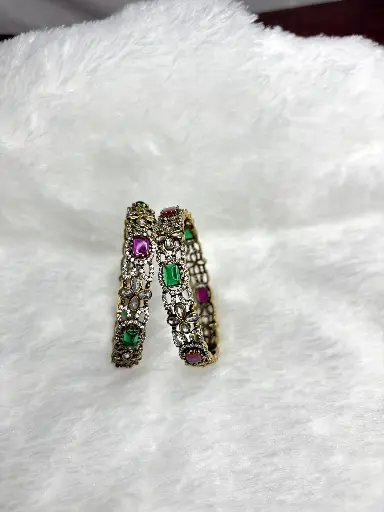 Victorian Diamond Stone Bangle B0010