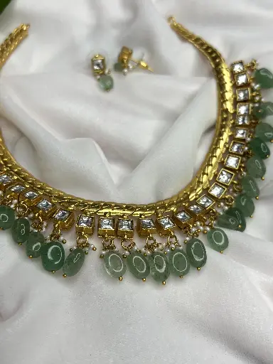 Jalebi Real Jadau Necklace N0034