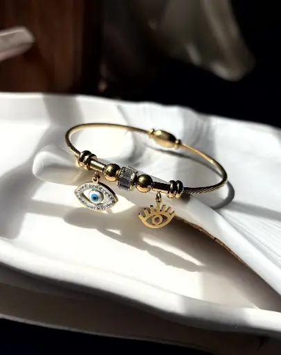 Evil Eye Wire Bracelet WB0002