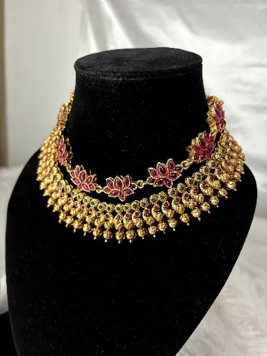 Combo set lotus Necklace N0045