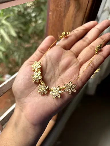 Invisible Flower Necklace N0047