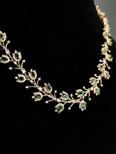 Rose Gold Flower Necklace N0056