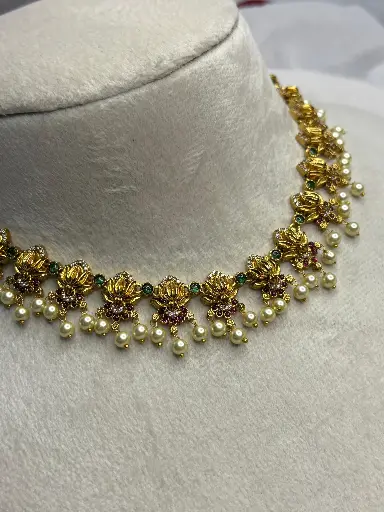 Cute Lotus Necklace N0057